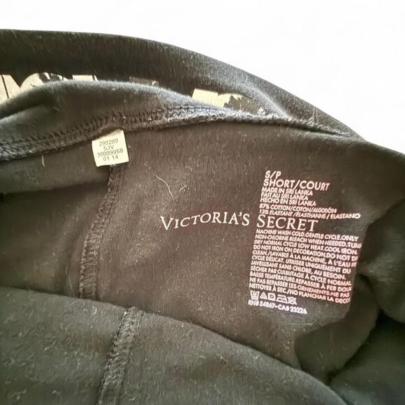 Y2K vintage Black Victoria's Secret Fold-Over low-rise flare legging VSANGEL - Picture 4 of 4